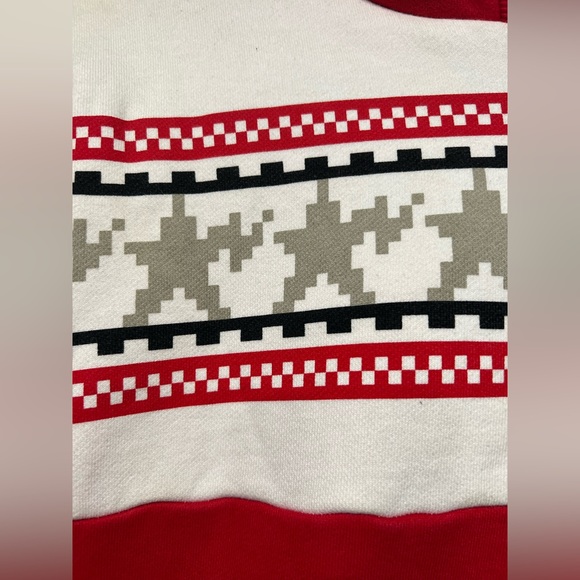 BAPE - A BATHING APE Nordic Pattern Zip Hoodie - Men's M - Red - Picture 2 of 10